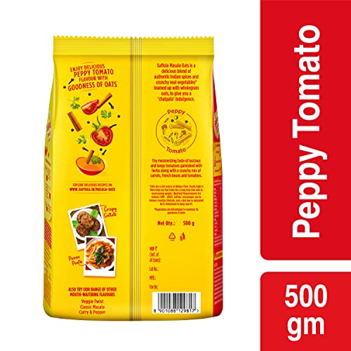 Saffola Tomato Oats 500 gm 