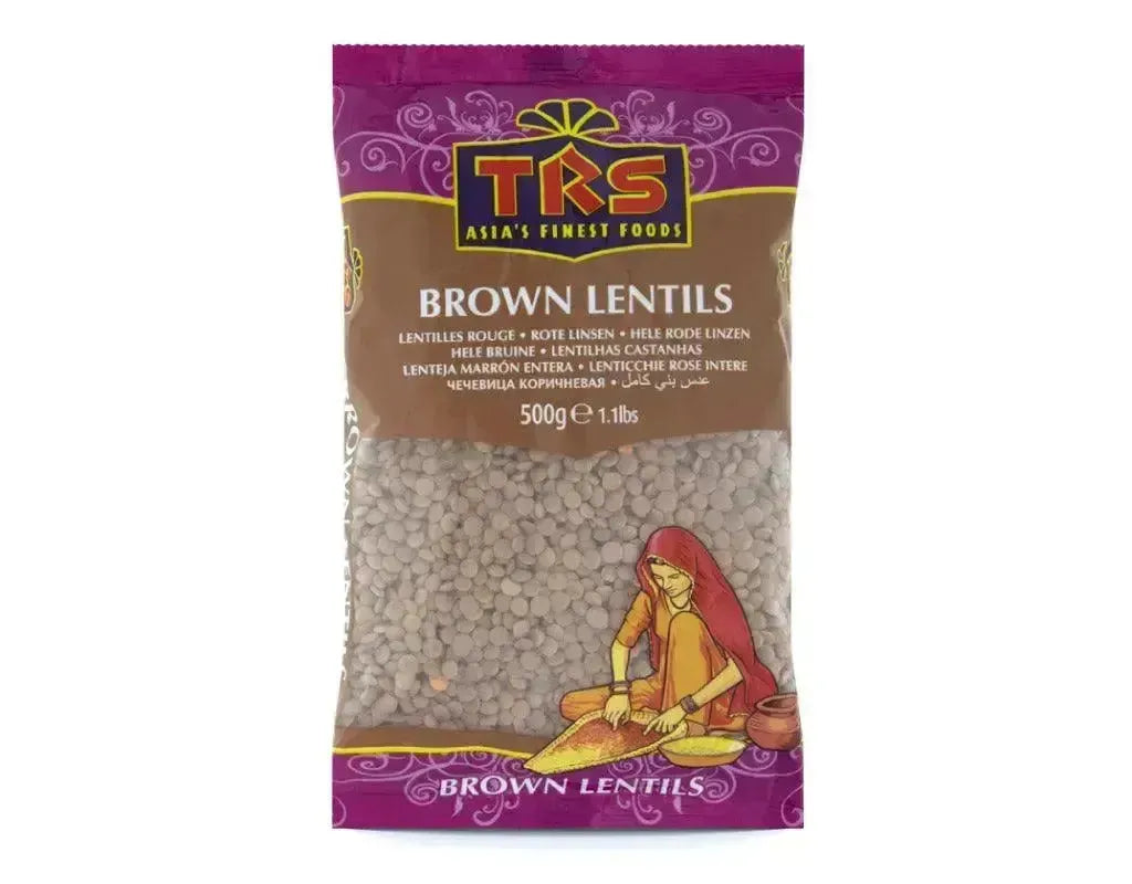 TRS Lentils Brown Whole Masoor 500 gm
