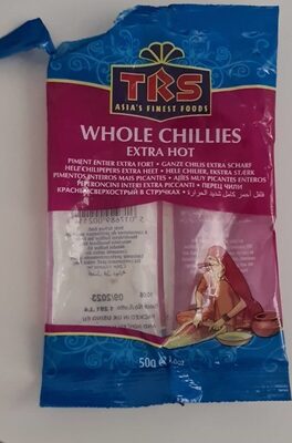 TRS Chilli Whole Ex Hot 50 gm