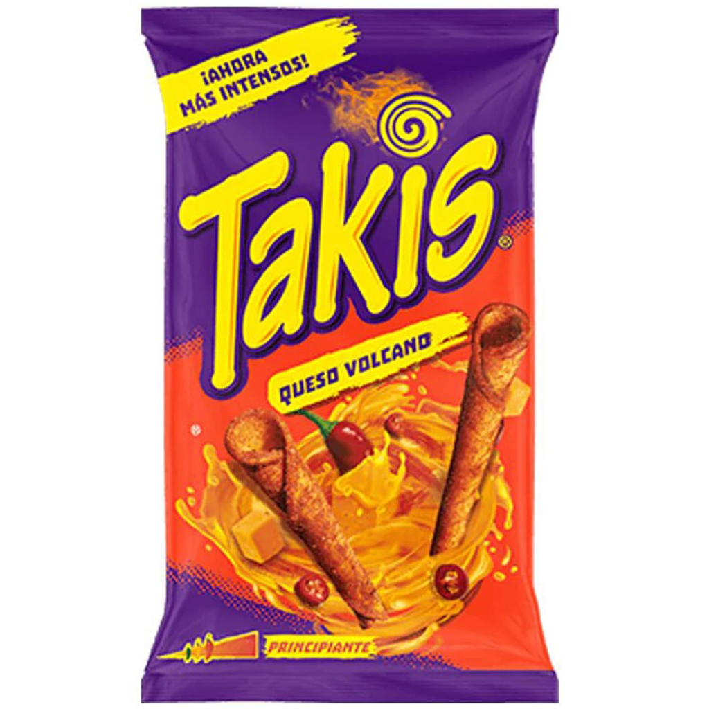 [TAKIS Corn Snack Cheese Queso Volcano 100 gm] TAKIS Corn Snack Cheese Queso Volcano 100 gm