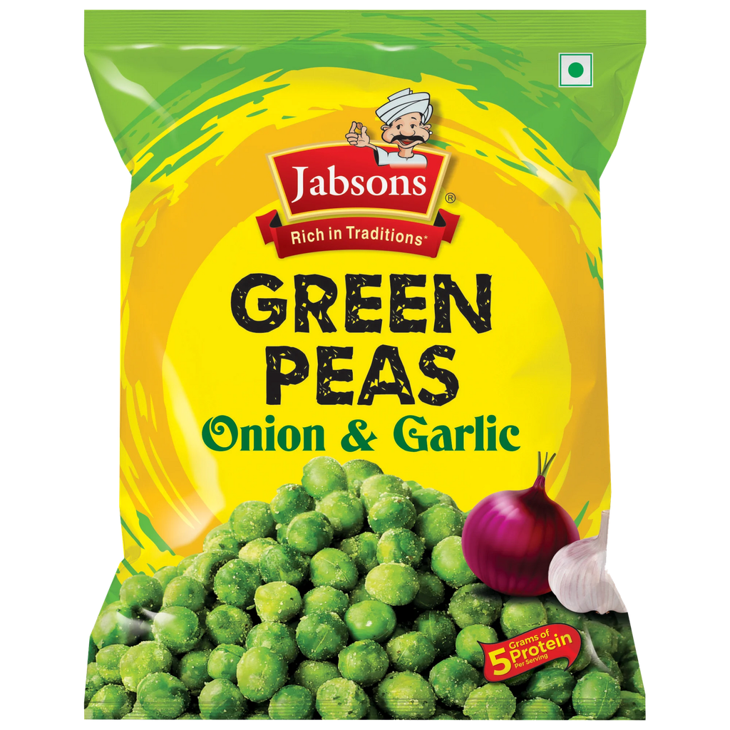 JABSONS Namkeen Green Peas Onion Garlic 200 gm