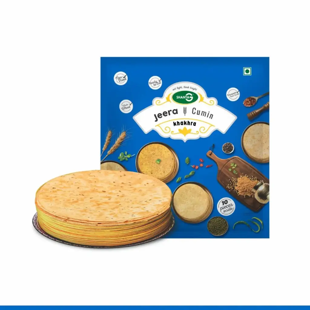 SHANTAG Khakhra Round - Jeera 10 pc