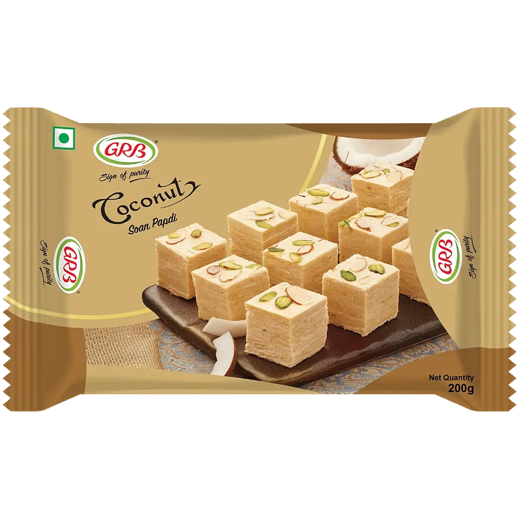 [GRB Coconut Soan Papdi 200 gm] GRB Coconut Soan Papdi 200 gm