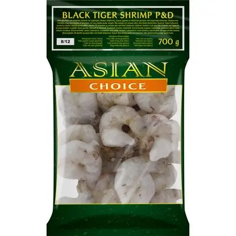 ASIAN CHOICE Black Tiger Schrimp P&D 8/12 1 kg