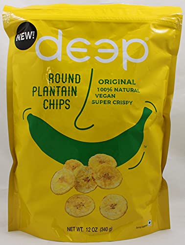 [DEEP Round Banana Chips Plantain 340 gm] DEEP Round Banana Chips Plantain 340 gm