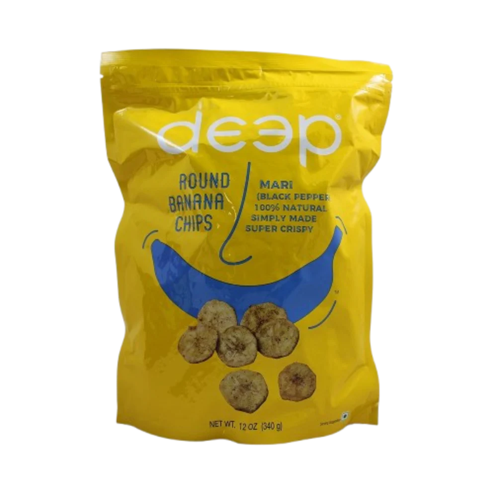[DEEP Round Banana Chips Mari 340 gm] DEEP Round Banana Chips Mari 340 gm