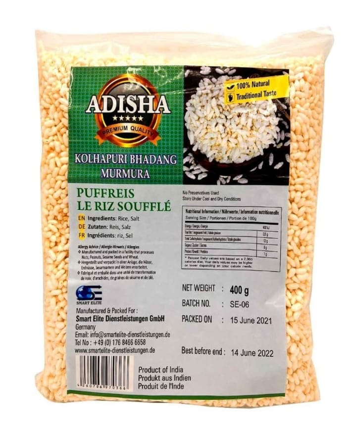 [ADISHA Kolhapuri Murmura 400 gm] ADISHA Kolhapuri Murmura 400 gm