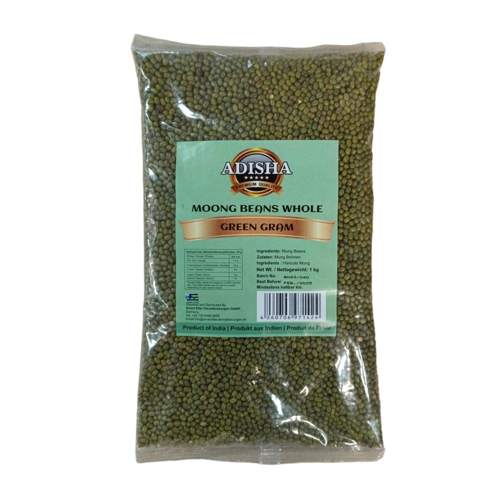 [ADISHA Moong Beans Whole 1 kg] ADISHA Moong Beans Whole 1 kg