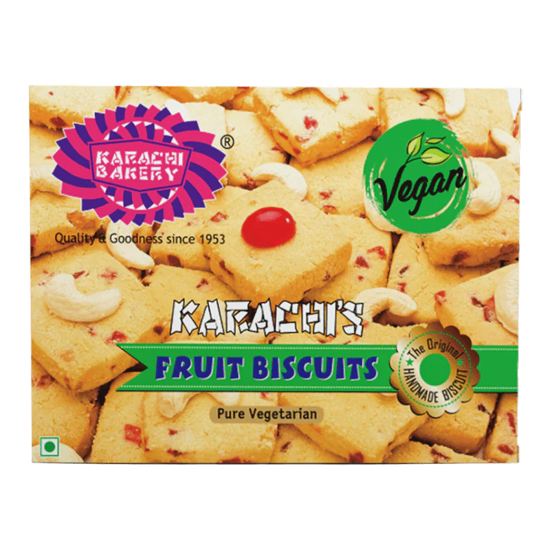 [KARACHI BAKERY Vegan Fruit Biscuits 400 gm] KARACHI BAKERY Vegan Fruit Biscuits 400 gm