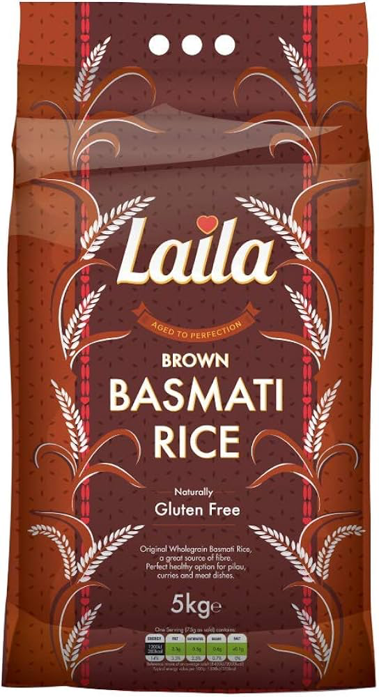 [LAILA Basmati Rice Brown 5 kg] LAILA Basmati Rice Brown 5 kg