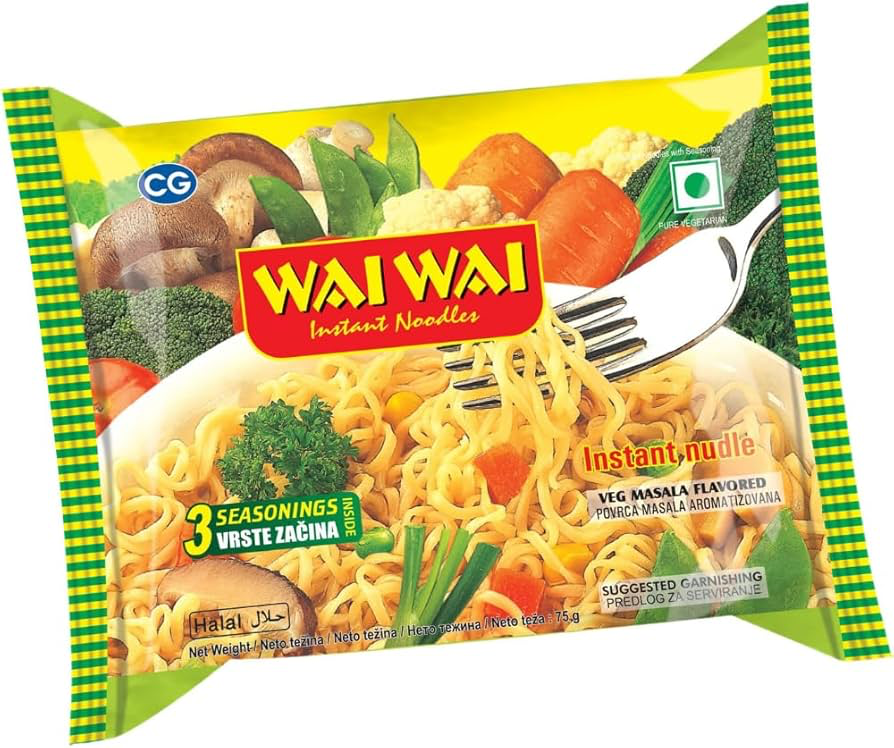 Wai Wai Instant Noodles Vegetable 75 gm