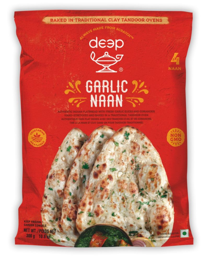 DEEP Frozen Garlic Naan 340 gm