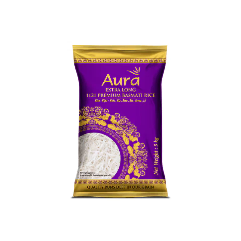 [AURA Extra Long 1121 Premium Basmati Rice 5 kg] AURA Extra Long 1121 Premium Basmati Rice 5 kg