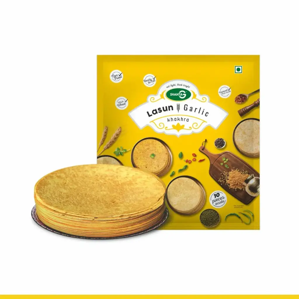 SHANTAG Khakhra Round - Garlic 10 pc