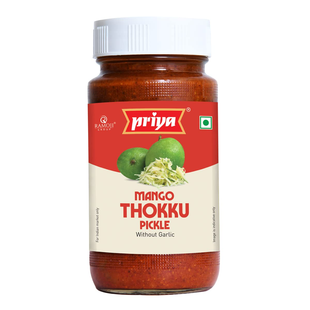 [PRIYA Thokku Mango Pickle w/o Garlic 300 gm] PRIYA Thokku Mango Pickle w/o Garlic 300 gm