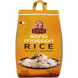 [INDIA GATE Sona Masoori Rice 5 kg] INDIA GATE Sona Masoori Rice 5 kg