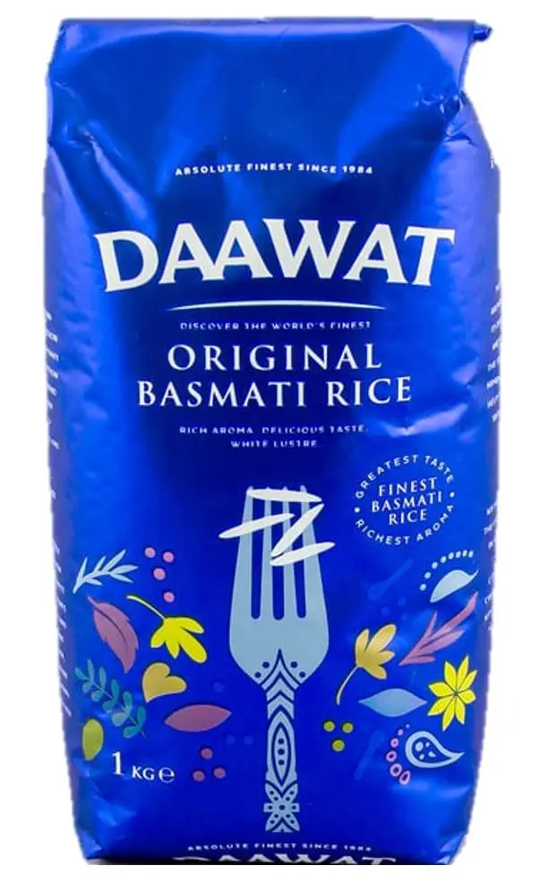 Daawat Basmati Rice 1 KG (Blue Bag)
