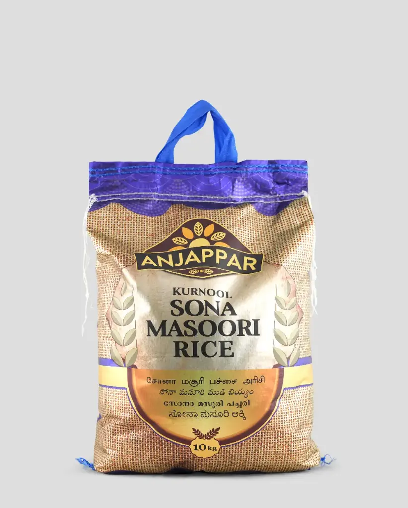 [ANJAPPAR Sona Masoori Rice Kurnool 10 kg] ANJAPPAR Sona Masoori Rice Kurnool 10 kg