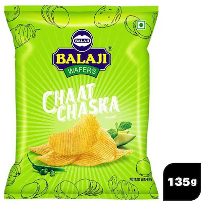 [BALAJI Chaat Chaska Potato Chips 135 gm] BALAJI Chaat Chaska Potato Chips 135 gm