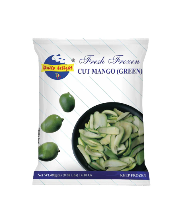 Daily Delight Frozen Cut Mango Green 454 gm