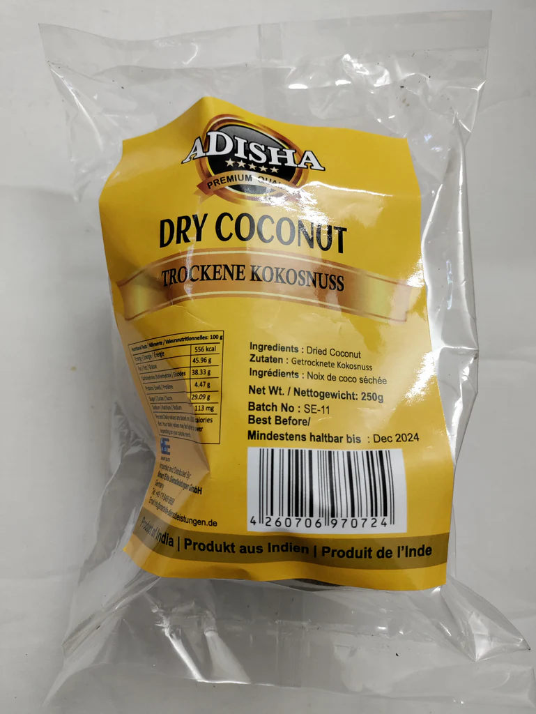 ADISHA Coconut Dry 250 gm