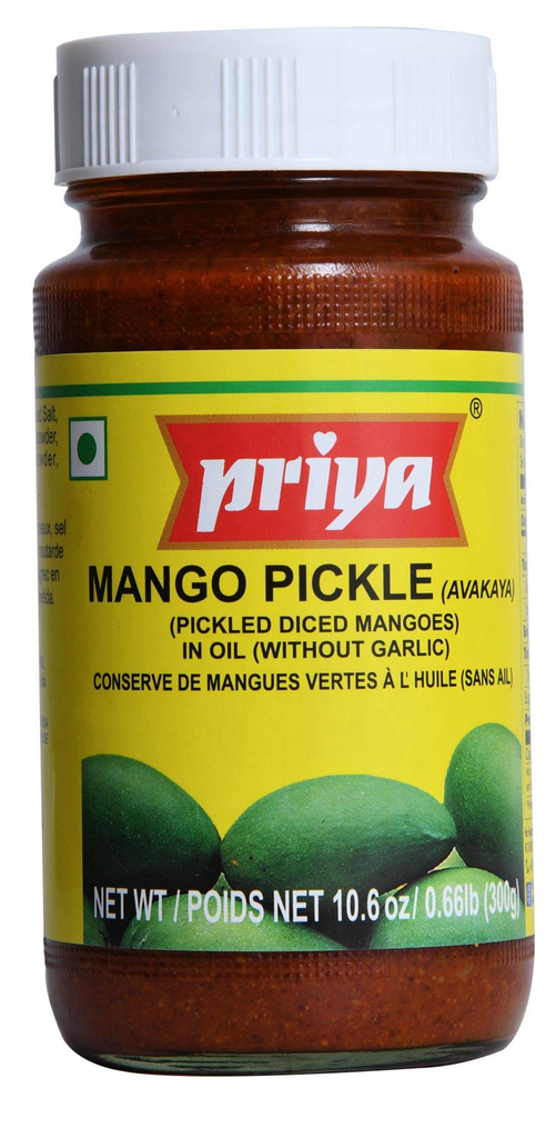 [PRIYA Avakaya Mango Pickle w/o Garlic 300 gm] PRIYA Avakaya Mango Pickle w/o Garlic 300 gm