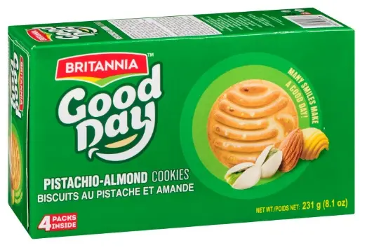 [BRITANIA GoodDay Pista Almond 231 gm] BRITANIA GoodDay Pista Almond 231 gm