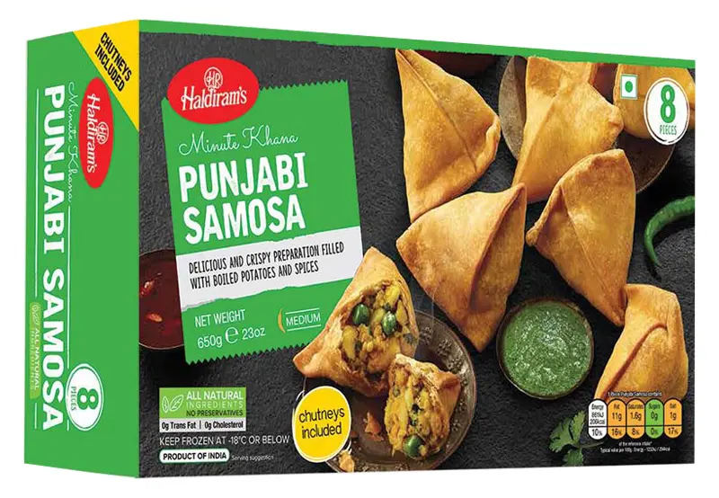 Haldiram Frozen Punjabi Samosa (Vegan) 650 gm