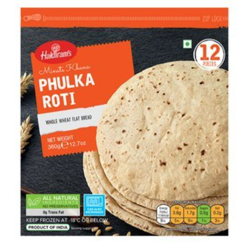 HALDIRAM Frozen Phulka Roti 360 gm