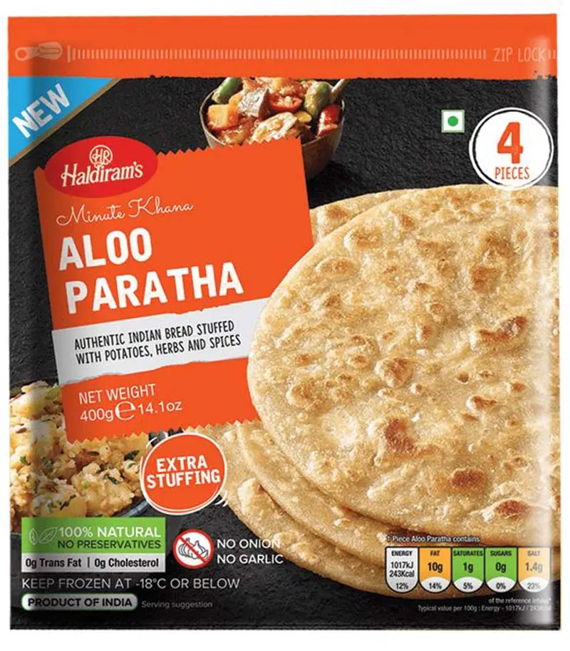 HALDIRAM Frozen Aloo Paratha 400 gm
