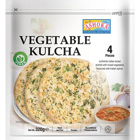 Ashoka Frozen Vegetable Kulcha 320 gm