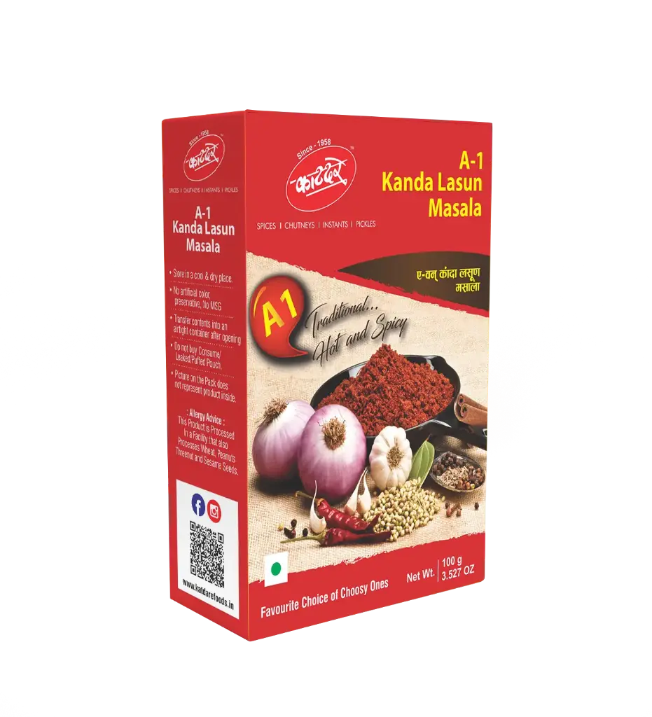 [KATDARE A1 Kanda Lasun Masala 100 gm] KATDARE A1 Kanda Lasun Masala 100 gm