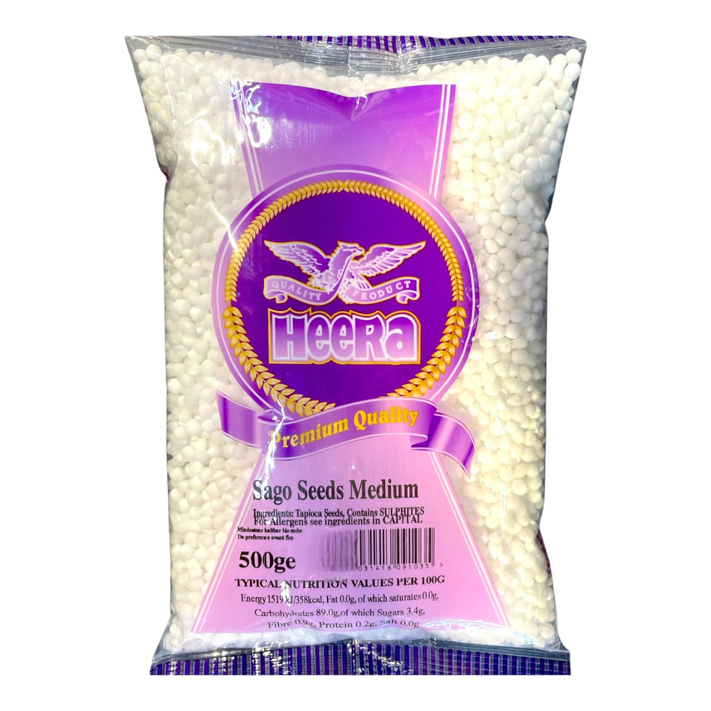 [HEERA Tapioka Sago Medium 500 gm] HEERA Tapioka Sago Medium 500 gm