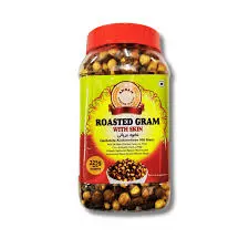 [ANNAM Roasted Chana With Skin Jar 225 gm] ANNAM Roasted Chana With Skin Jar 225 gm