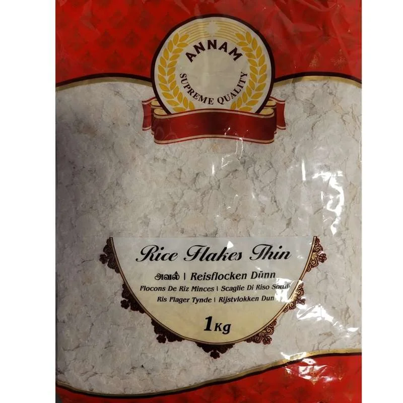 [ANNAM Rice Flakes (Thin White) 1 kg] ANNAM Rice Flakes (Thin White) 1 kg