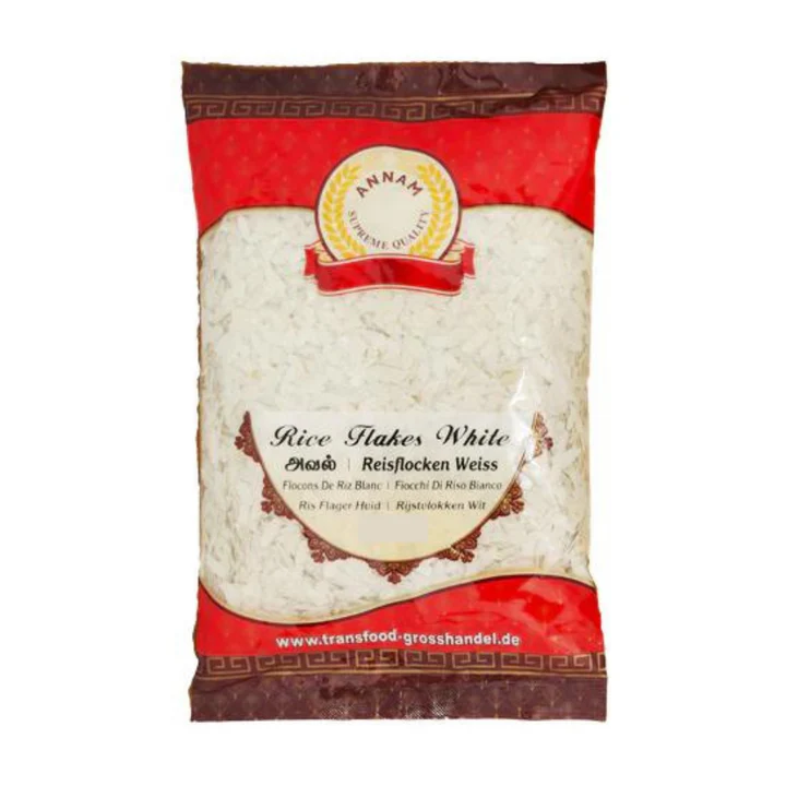 [ANNAM Rice Flakes (Medium White) 1 kg] ANNAM Rice Flakes (Medium White) 1 kg