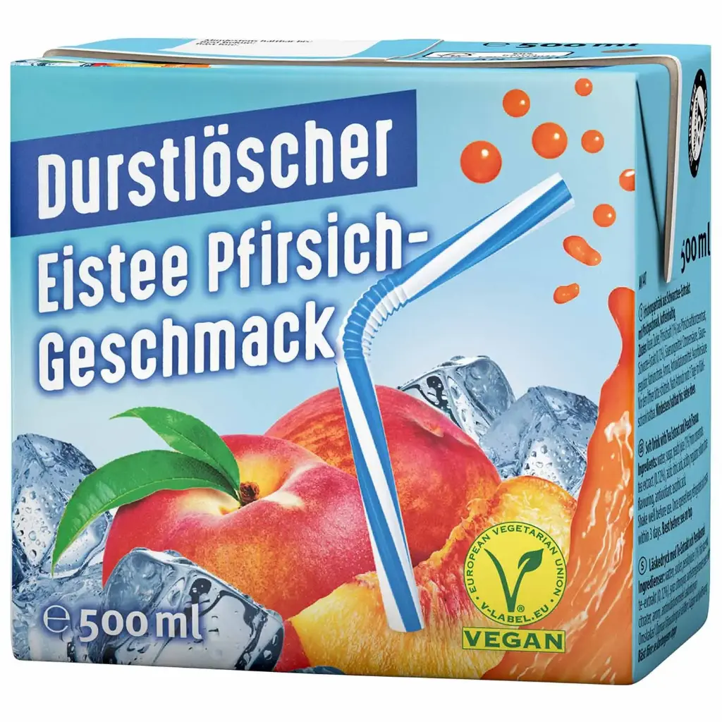 [DURSTLÖSCHER Eistee Pfirsich Geschmack 500 ml] DURSTLÖSCHER Eistee Pfirsich Geschmack 500 ml