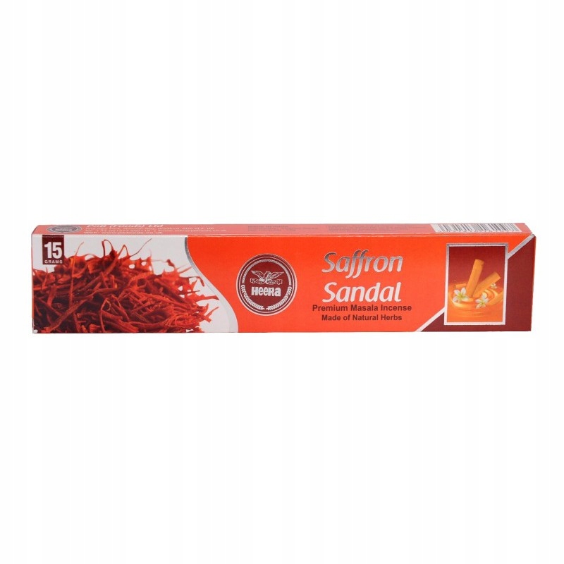 [HEERA Rose Saffron Sandel Agarbatti (Incense) 15 gm] HEERA Rose Saffron Sandel Agarbatti (Incense) 15 gm