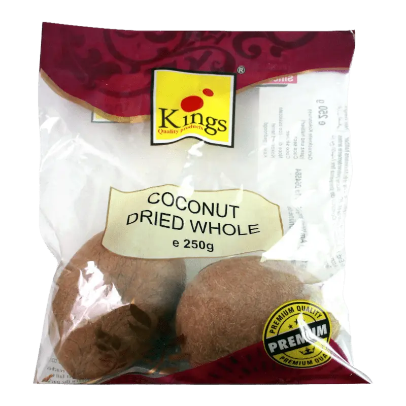 [KINGS Dried Coconut Whole 250 gm] KINGS Dried Coconut Whole 250 gm