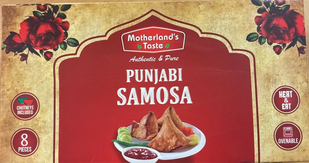 ML TASTE Punjabi Samosa with Chutney 25 Pcs (Red)