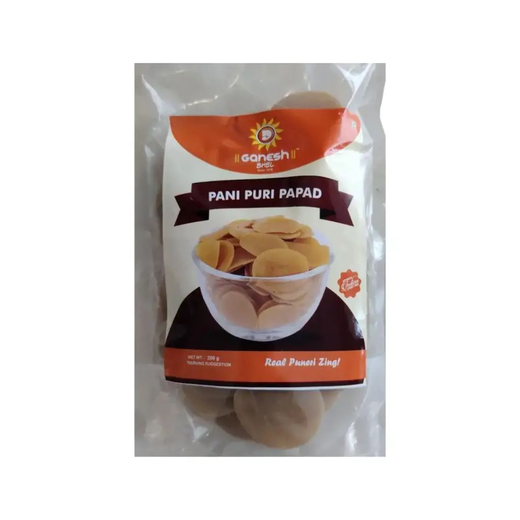 [GANESH BHEL Pani Puri Papad 200 gm] GANESH BHEL Pani Puri Papad 200 gm