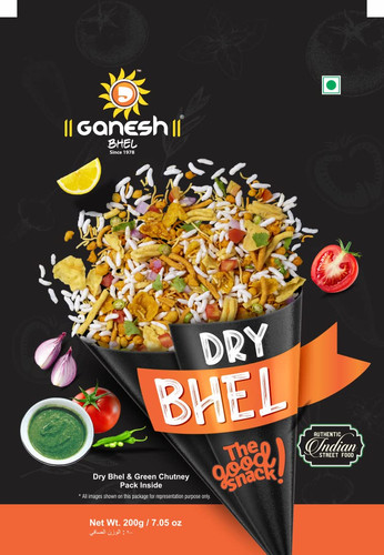 [GANESH BHEL Dry Bhel With Chutney 500 gm] GANESH BHEL Dry Bhel With Chutney 500 gm