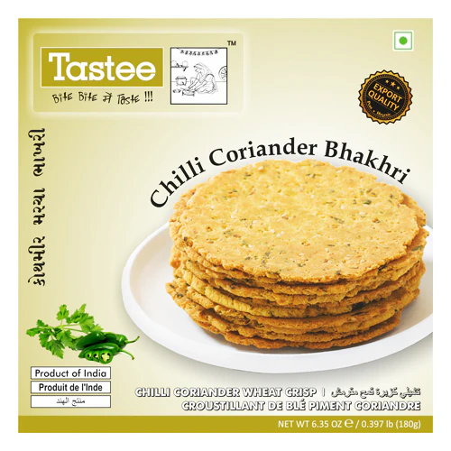 Tastee Bhakhari Chilli Coriander 180 gm