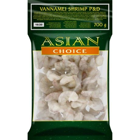 ASIAN CHOICE Vannamei Shrimp P&D 16/20 1 kg
