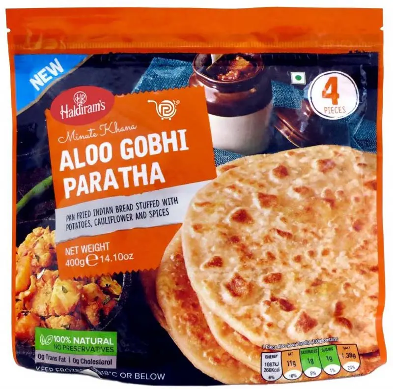HALDIRAM Frozen Aloo Gobi Paratha 400 gm
