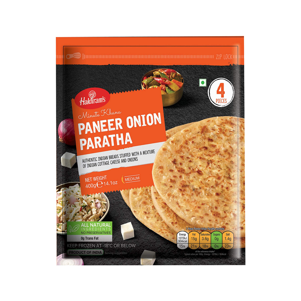 HALDIRAM Frozen Onion Paratha 400gm