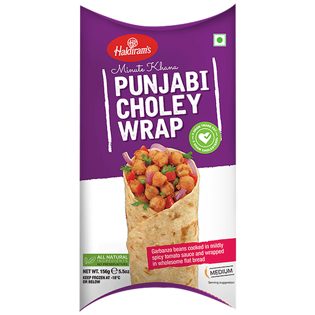 HALDIRAM Frozen Wrap Punjabi Choley 156 gm