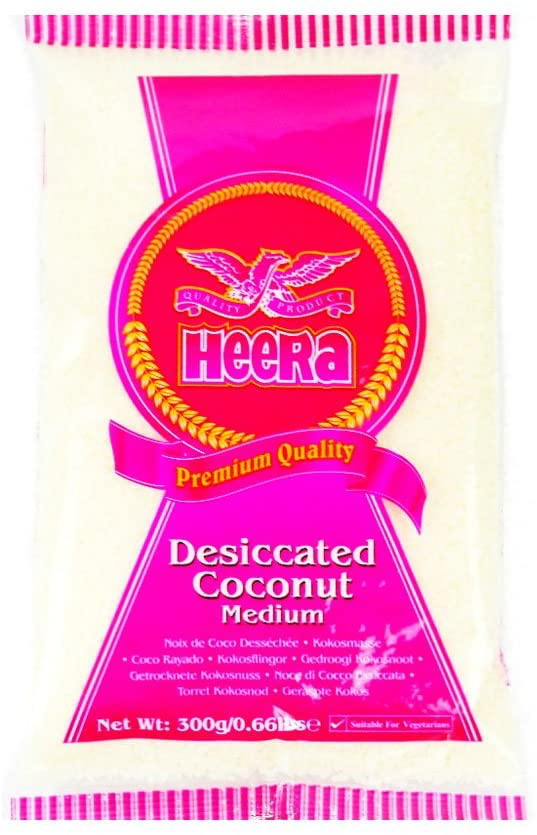 [HEERA Desiccated Coconut (Medium)  300 gm] HEERA Desiccated Coconut (Medium)  300 gm