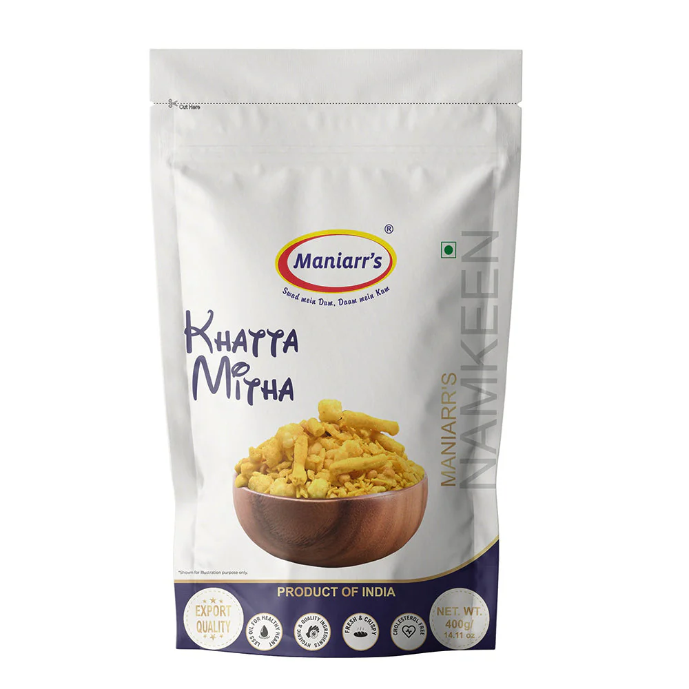 [MANIARRS Namkeen Khata Mitha Mix 400 gm] MANIARRS Namkeen Khata Mitha Mix 400 gm