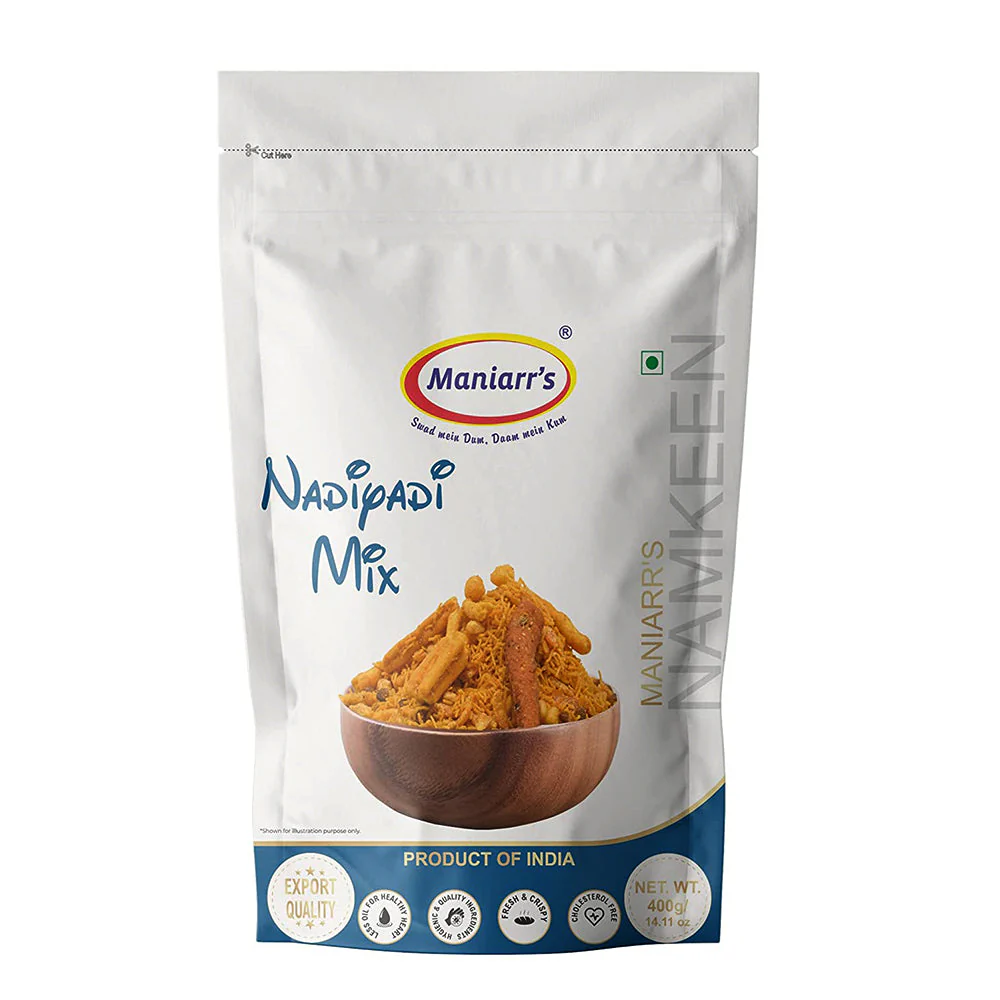 Maniarrs Namkeen Nadiyadi Mix 400 gm
